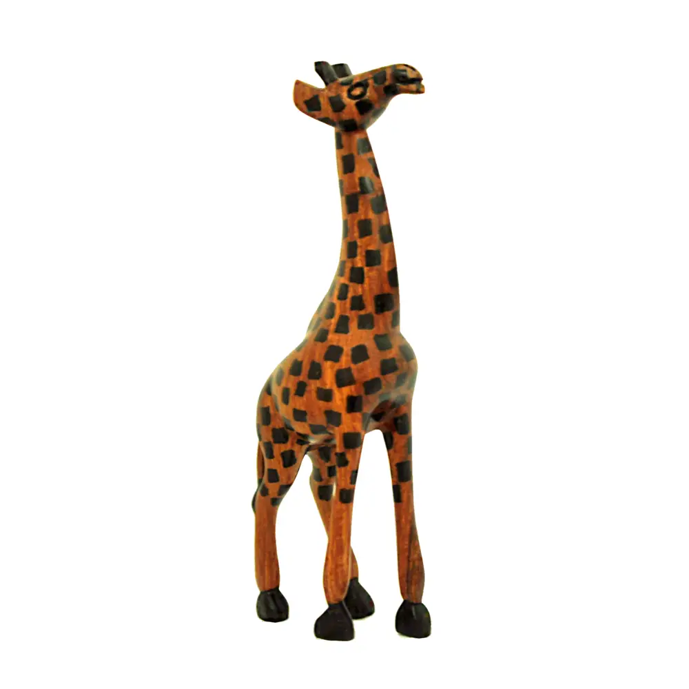 Houten Giraffe - Fair trade uit Gambia