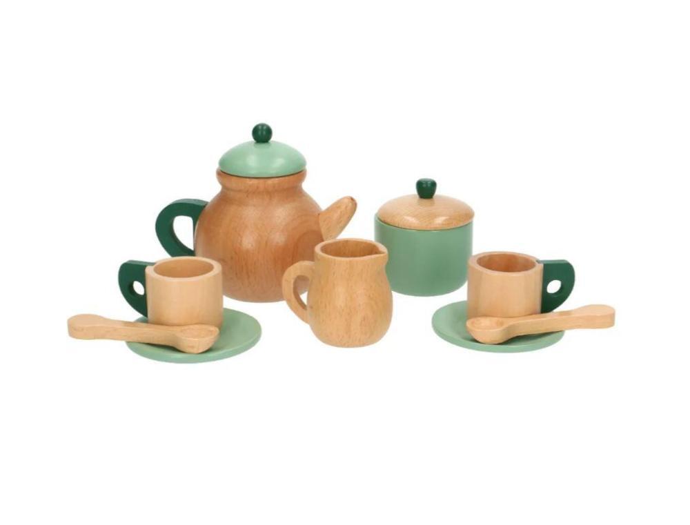 Theeservies, hout